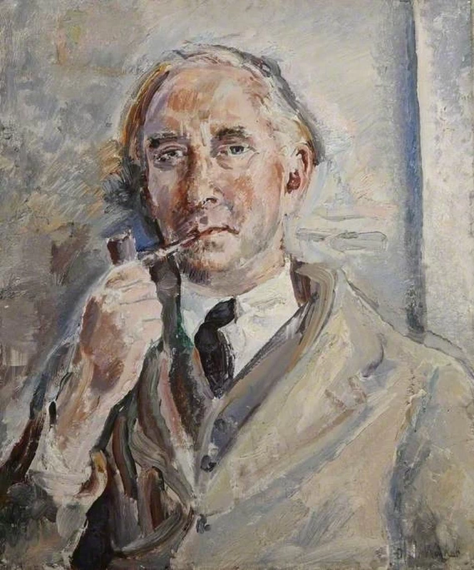 Ethel Walker - 127, Uomo con la pipa, Danum Gallery, Library and Museum